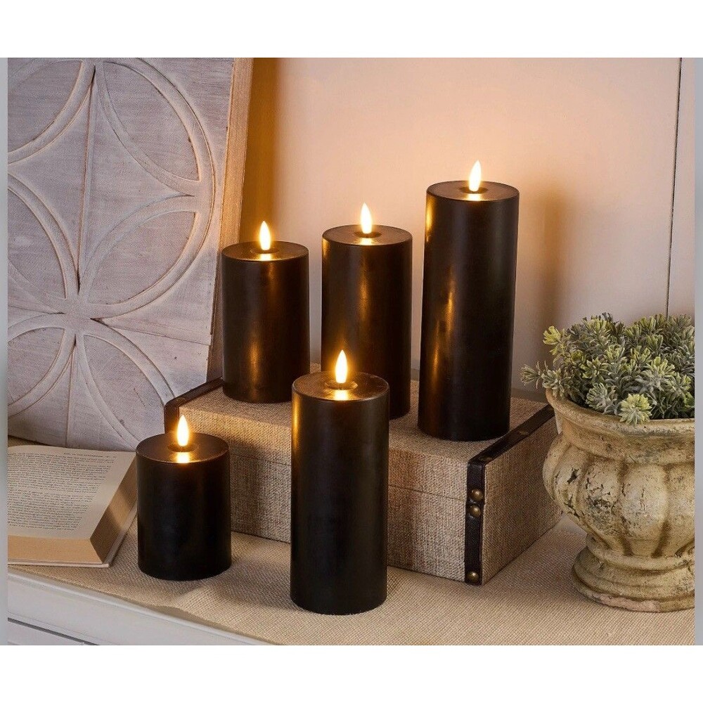 Home Reflections 5-pc Flameless Pillar Candles with Gift Box